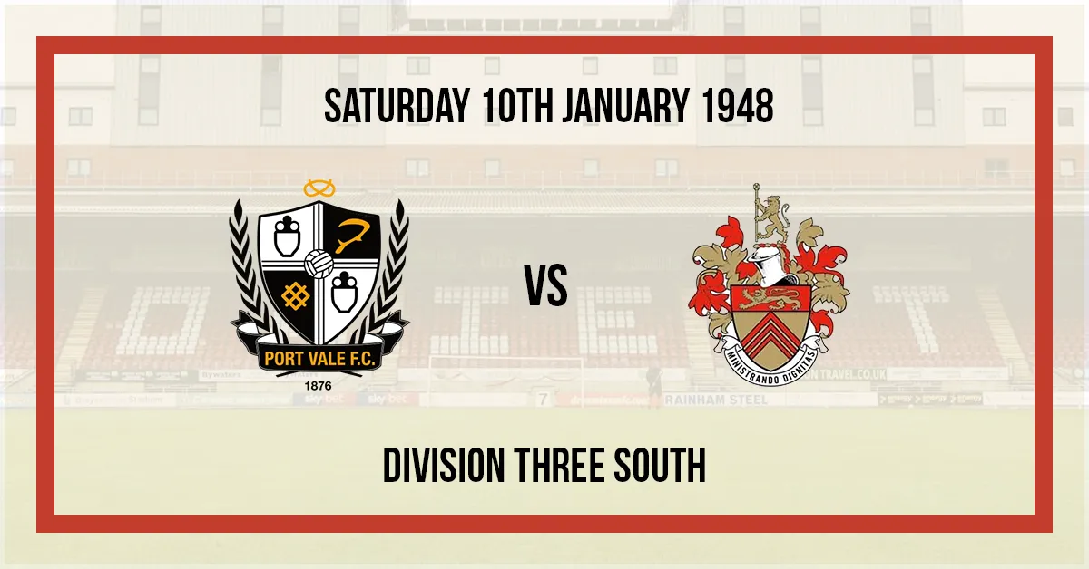 1947/48 Port Vale v Leyton Orient Division Three South