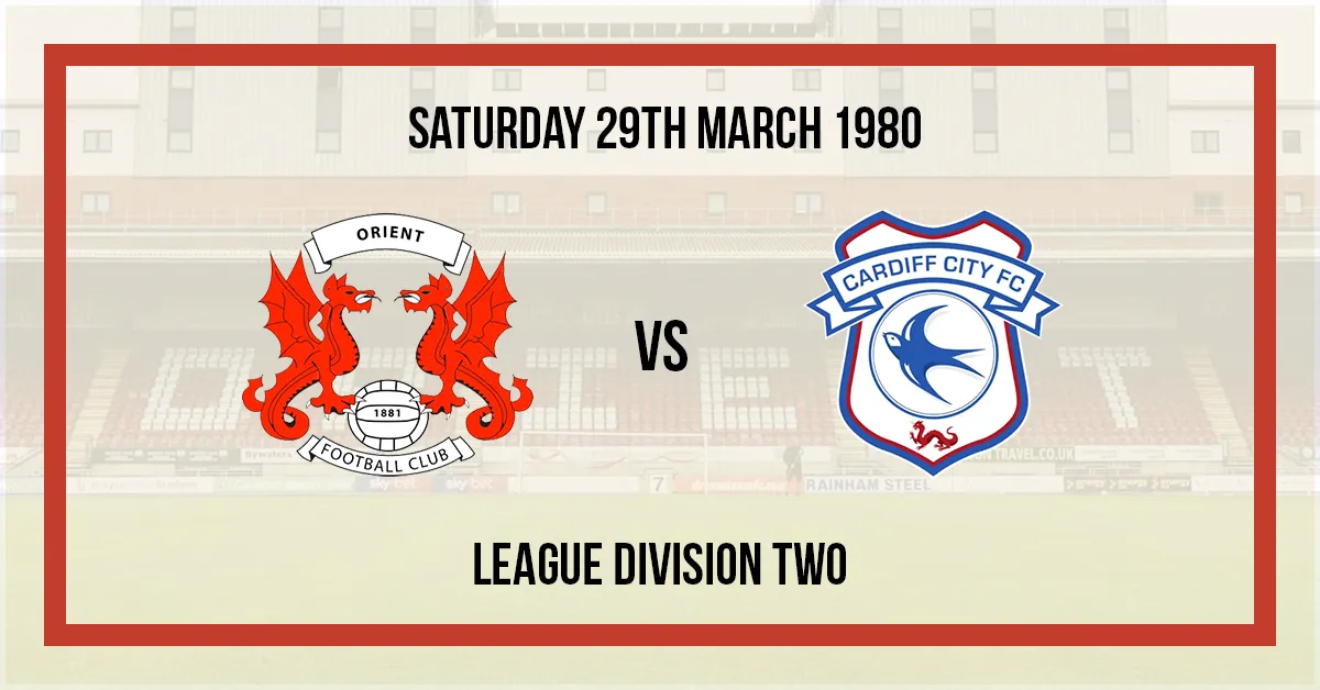 1979/80 Orient v Cardiff City League Division Two